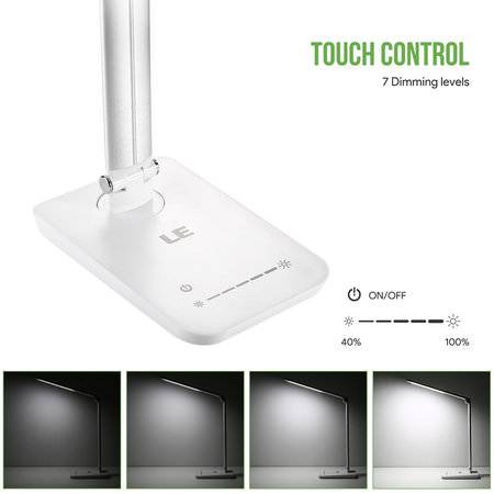 Arbeits-Tischleuchte 8W-LED, dimmbar, weiß Arbeits-Tischleuchte 8W-LED, dimmbar, weiß
